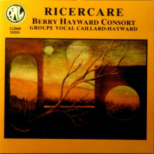 Disque Ricercare de Berry Hayward et Claire Caillard