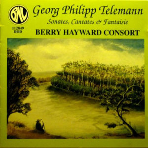 Disque Georg Philipp Telemann de Berry Hayward et Claire Caillard